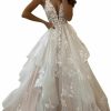 Online BEAUTFOR Women'S Lace Mermaid Wedding Dresses For Bride 2024 Beach Bohe Wedding Bridal Gowns Bf04