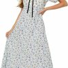 New English Factory English Factory Women'S Floral Print Puff Sleeves Maxi Dress