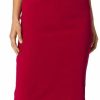 Clearance Dress the Population Dress The Population Women'S Lita Sleeveless Plunging Midi Sheath Dress W Bows