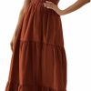 Online BTFBM Btfbm Women Sleeveless Summer Dresses Wedding Guest Maxi Dresses Ribbed Knit Tops And Polyester Skirt With Pockets