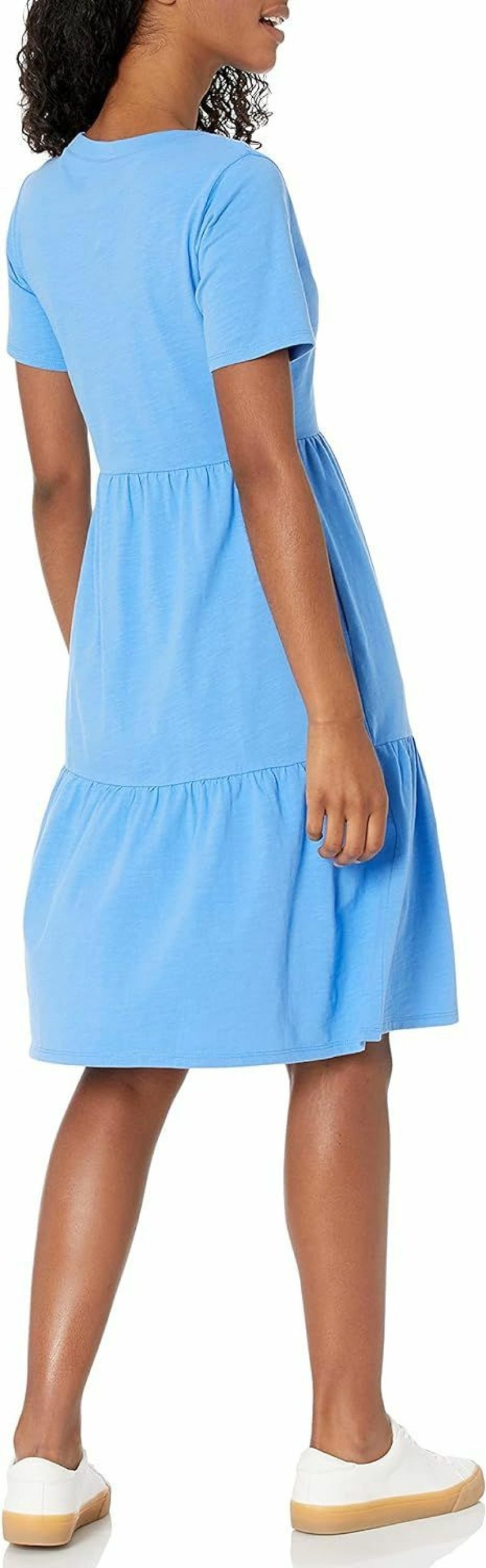 Hot Amazon Essentials Amazon Essentials Women'S Short-Sleeve Crewneck Tiered Dress