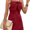 Online KIFOVEN Women'S Spaghetti Strap Bow Knot Front Sleevless A Line Sexy Party Mini Dress