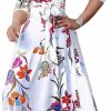 Online JTNFairy Jtnfairy Womens Casual Floral Print Long Maxi Dress Plus Size Plain Party Outfits