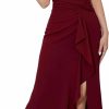 Hot FQA Semi Formal Dresses For Women Evening Party Prom Dress Long Elegant Crew Neck Sleeveless Ankle Length