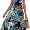 Online HOTOUCH Hotouch Women'S Casual Summer Dress Sleeveless Sundress Hankerchief Hem Midi Tank Dresses Beach Dress With Pockets