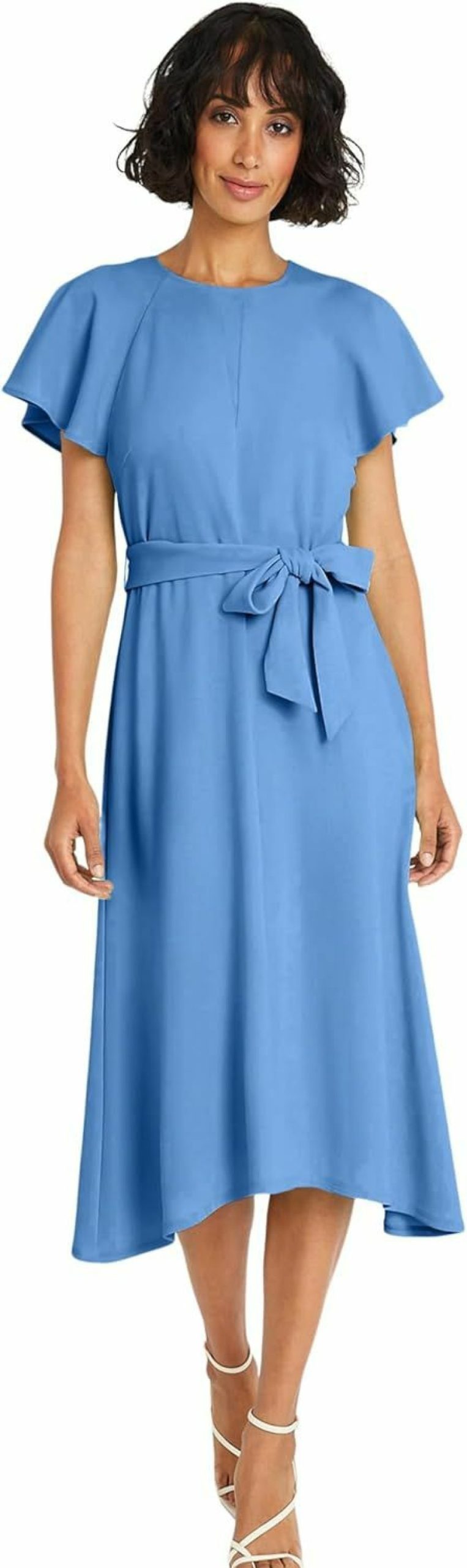 New Maggy London Maggy London Flutter Sleeve And Waist Tie Cocktail Multi Occasion Wedding Guest Dresses For Women