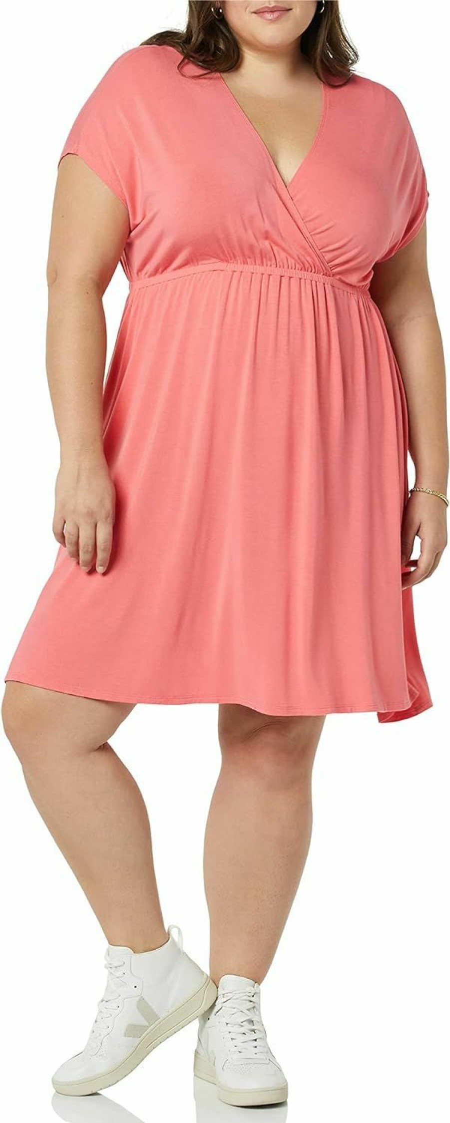 Clearance Amazon Essentials Amazon Essentials Women'S Surplice Dress (Available In Plus Size)