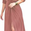 Hot KOH KOH Koh Koh Womens Long Short Sleeve V-Neck Sexy Slimming Casual Summer Maxi Dress