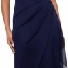 Best Xscape Xscape Women'S Long Beaded Sequin Illusion Neckline Jersey Dress (Reg And Petite)