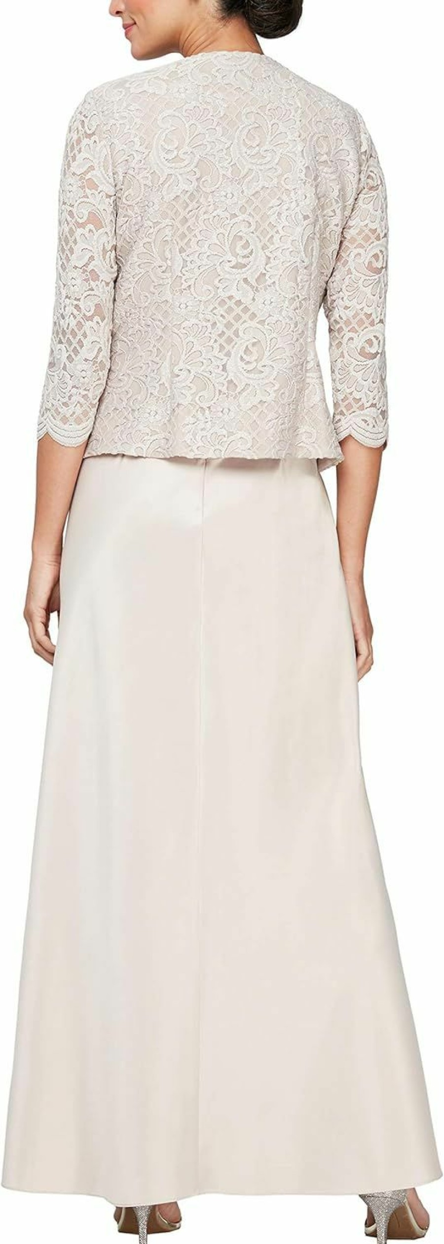 Online Alex Evenings Alex Evenings Women'S Two Piece Dress With Lace Jacket (Petite And Regular Sizes)