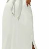 New COZYEASE Cozyease Women'S Short Sleeve Maxi Dress Tie Front Split Hem A Line Dress Summer Casual