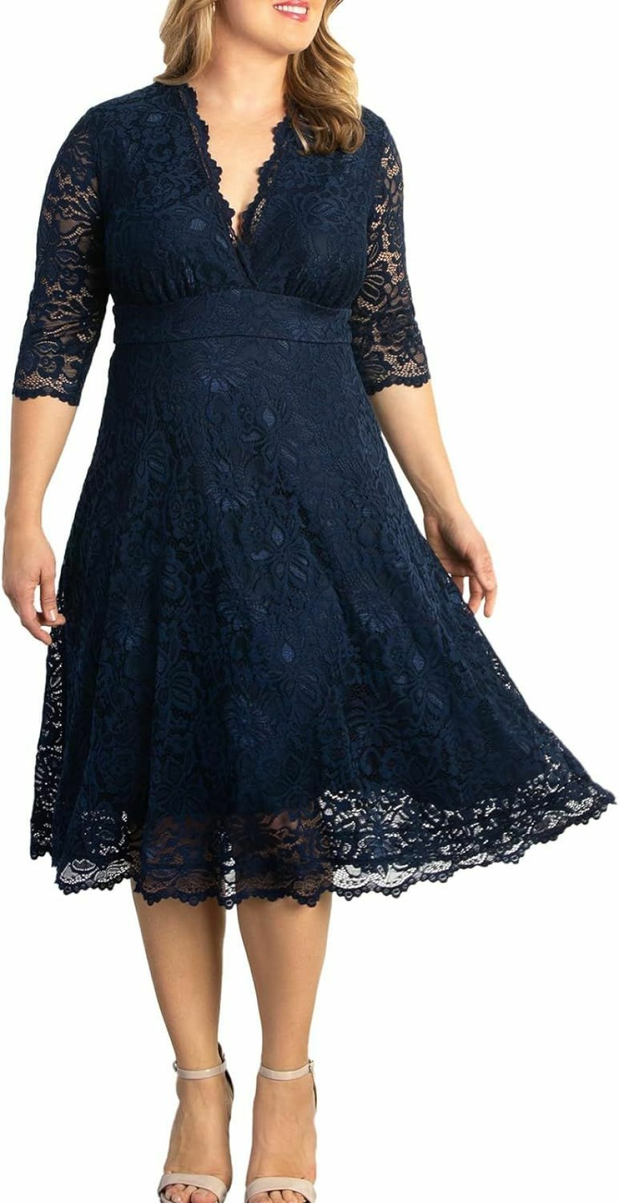 Wholesale Kiyonna Kiyonna Women'S Plus Size Special Occasion Mademoiselle Lace Cocktail Dress