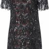 Best VVMCURVE Women'S Sequin Fringe 1920 Short Prom Dress Sequins Art Deco Cocktail Gatsby Party Dress With Short Sleeve