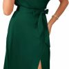 Online GRACE KARIN Grace Karin Women'S Sleeveless One Shoulder Midi Cocktail Party Dress Satin Cap Sleeve Tie Waist Elegant A-Line Flowy Dresses