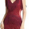 Best BABEYOND Babeyond 1920S Flapper Dress V Neck Sequin Beaded Dress Roaring 20S Gatsby Fringe Party Dress