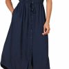 Hot Amazon Essentials Amazon Essentials Women'S Relaxed Fit Half-Sleeve Waisted Midi A-Line Dress