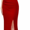 Wholesale MUSHARE Mushare Women'S One Shoulder Sleeveless Bodycon Mermaid High Split Cocktail Long Formal Dress