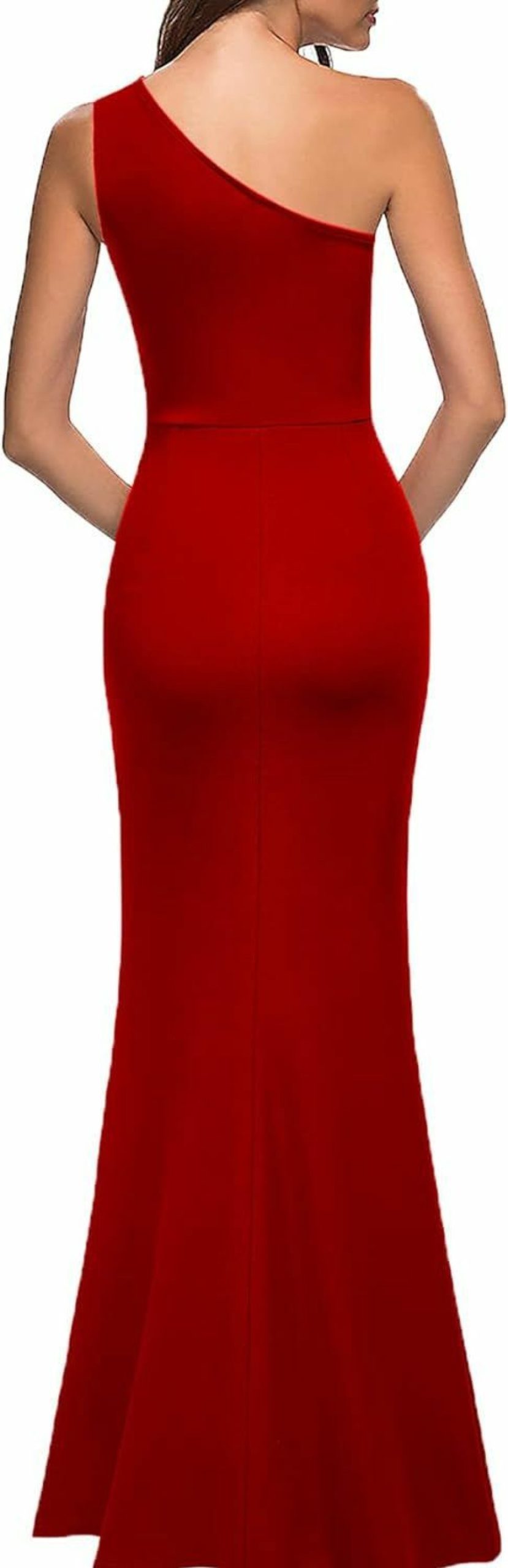 Wholesale MUSHARE Mushare Women'S One Shoulder Sleeveless Bodycon Mermaid High Split Cocktail Long Formal Dress