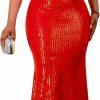 New Cololura Cololura Sexy Sequin Tassel Mesh Perspective Party Cocktail Bodycon Evening Club Maxi Dress