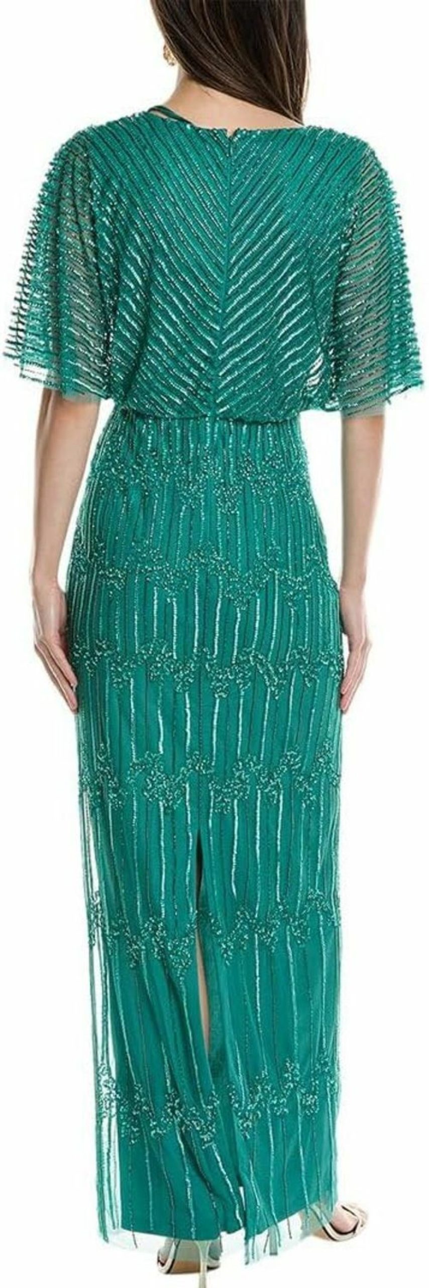 New Adrianna Papell Adrianna Papell Women'S Beaded Surplice Gown