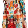 Wholesale ellazhu Ellazhu Women'S Plus Size Boho Maxi Dress With Half Sleeves Scoop Neck Bohemian Print For Summer Beachwear Ga1396 A