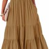 Hot AlvaQ Alvaq Women Summer Dresses Sleeveless Smocked Midi Dress High Waist Casual Tiered A Line Sundress With Pockets