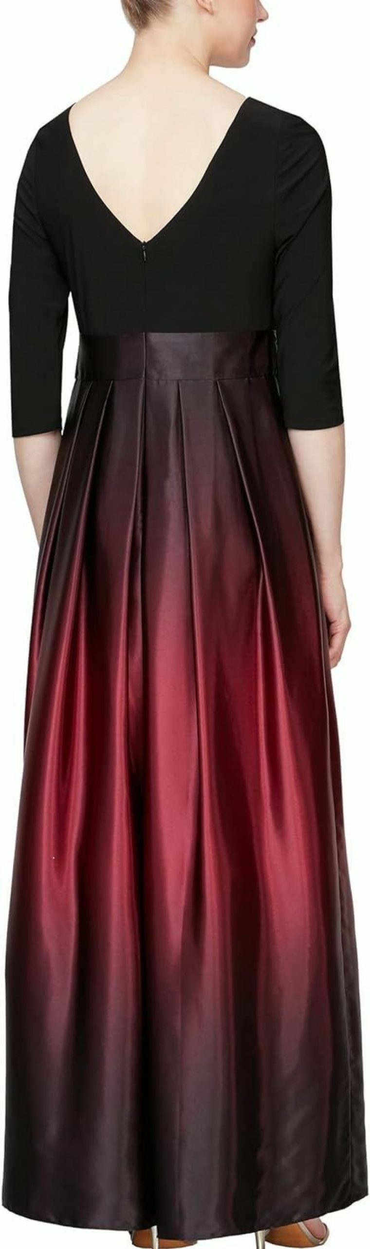 Hot S.L. Fashions S.L. Fashions Women'S Long Satin Ombre Party Dress With Pockets (Missy And Petite)