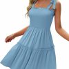 Wholesale Ailsi Womens Summer Casual Dresses Spaghetti Strap Smocked Mini Dress