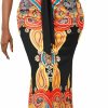 Online VisiChenup Womens Casual Floral Print Sexy Long Maxi African Dress Clubwear Party Outfits