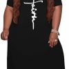 Clearance YeGine Yegine Oversize Tshirt Dress Plus Size Short Sleeve Maxi Dress With Pockets