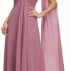 Online Ever-Pretty Ever-Pretty Women'S Chiffon Bridesmaid Dress One-Shoulder Ruched Bust Long Flowy Formal Dresses 09816