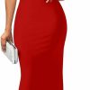 New YMDUCH Ymduch Women'S Elegant Sleeveless Off Shoulder Bodycon Long Formal Party Evening Dress