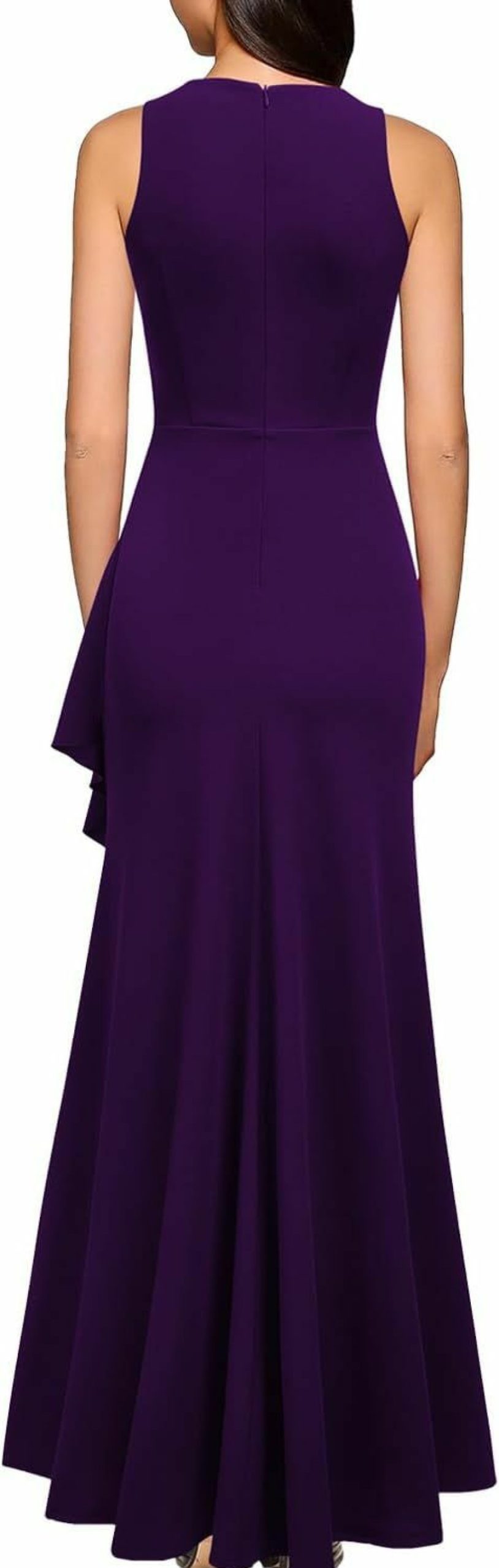 Wholesale WOOSEA Woosea Women'S Scoop Neck Sleeveless Split Bodycon Mermaid Evening Cocktail Long Dress