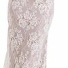 Online Amazon Women Vintage Cream Lace Maxi Dress Romantic Long Sleevees Lace Bodycon Dress