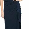 Best Alex Evenings Alex Evenings Women'S Long Column Dress With Sweetheart Neck (Petite And Regular)