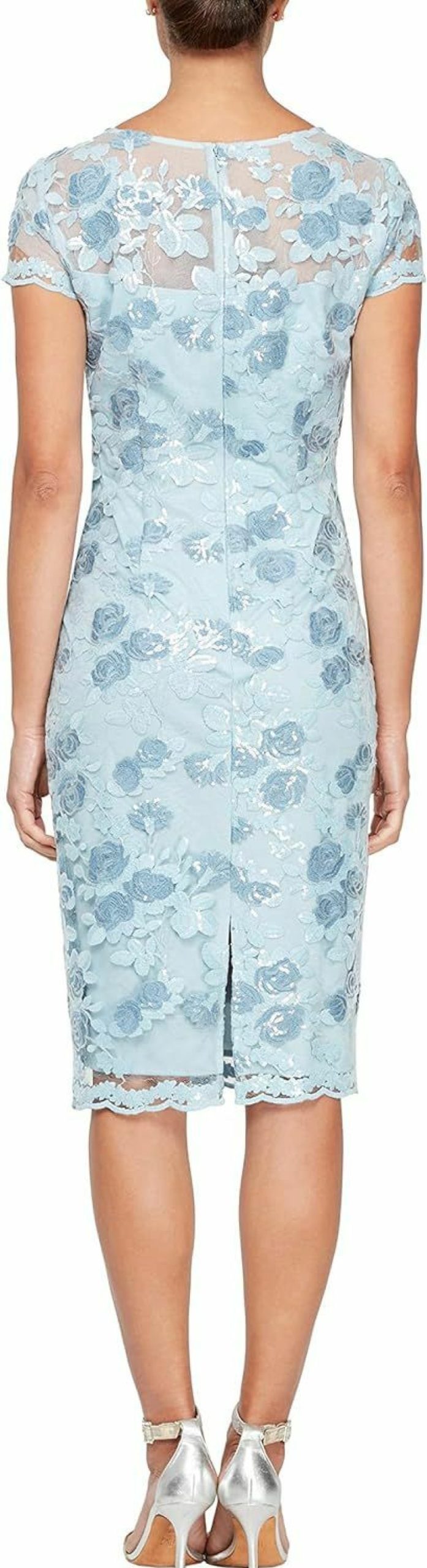 Online Alex Evenings Alex Evenings Women'S Short Knee Length Floral Embroidered Cocktail Sheath Dress