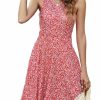 Online Naggoo Naggoo Sundresses For Women Summer Casual Faux Wrap V Neck Floral Short Tank Dress With Pockets