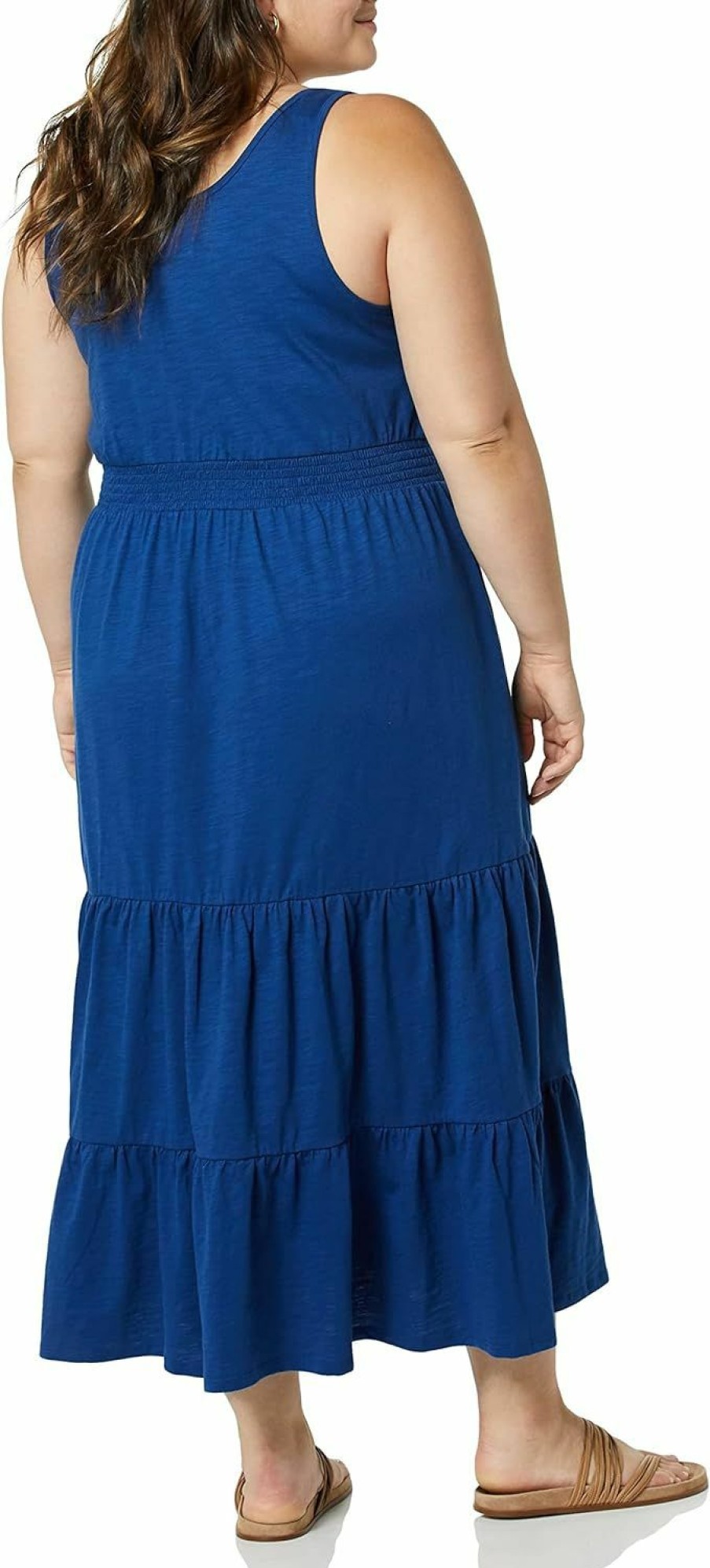 Clearance Amazon Essentials Amazon Essentials Women'S Sleeveless Elastic Waist Summer Maxi Dress (Available In Plus Size)