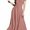 Best KOH KOH Koh Koh Womens Sexy Cap Short Sleeve V-Neck Flowy Cocktail Gown