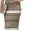 Hot Saodimallsu Saodimallsu Womens Summer Midi Bodycon Sweater Dress Sexy V Neck Tie Shoulder Striped Knit Side Slit Sleeveless Tank Dresses