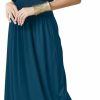 Online KOH KOH Koh Koh Womens Split Sleeves Smocked Elegant Cocktail Long Maxi Dress