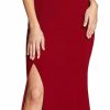 New Dress the Population Dress The Population Women'S Amy Asymmetrical Neckline Sleeveless High Slit Maxi Dress