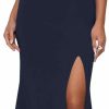 Clearance Fisoew Fisoew Women'S Formal One Shoulder Maxi Dresses Sleeveless Backless Split Cocktail Dress