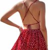 Hot Floerns Floerns Women'S Summer Ditsy Floral Backless Tie Back Sleeveless Cami Mini Dress