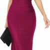 Clearance Capuffy Capuffy Women Drape Neck Formal Maxi Dresses Lace Backless Cocktail Party Dress Spaghetti Straps Mermaid Evening Gown 221