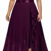 Wholesale Miusol Miusol Women'S Plus Size V Neck Elegant Floral Lace Ruffle Bridesmaid Maxi Dress