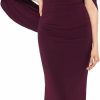 Online Betsy & Adam Betsy & Adam Women'S Long Stretchy 3/4 Sleeve Cowl Neck Drape Back Gown