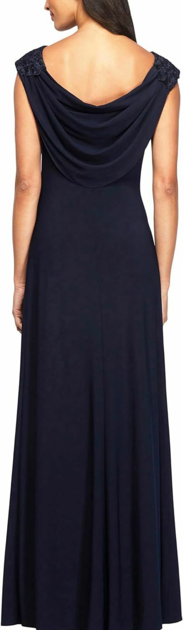 Hot Alex Evenings Alex Evenings Women'S Long Cowl Back Dress (Petite And Regular)