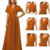 Online QIAGE Infinity Dresses For Bridesmaids Long For Women Convertible Dresses Transformer Multiway Twist Wrap Midi Dresses Qa070