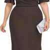 Clearance LALAGEN Lalagen Plus Size Dress For Women Modest Short Sleeve Ruched Bodycon Mermaid Cocktail Midi Dresses 1X-6X